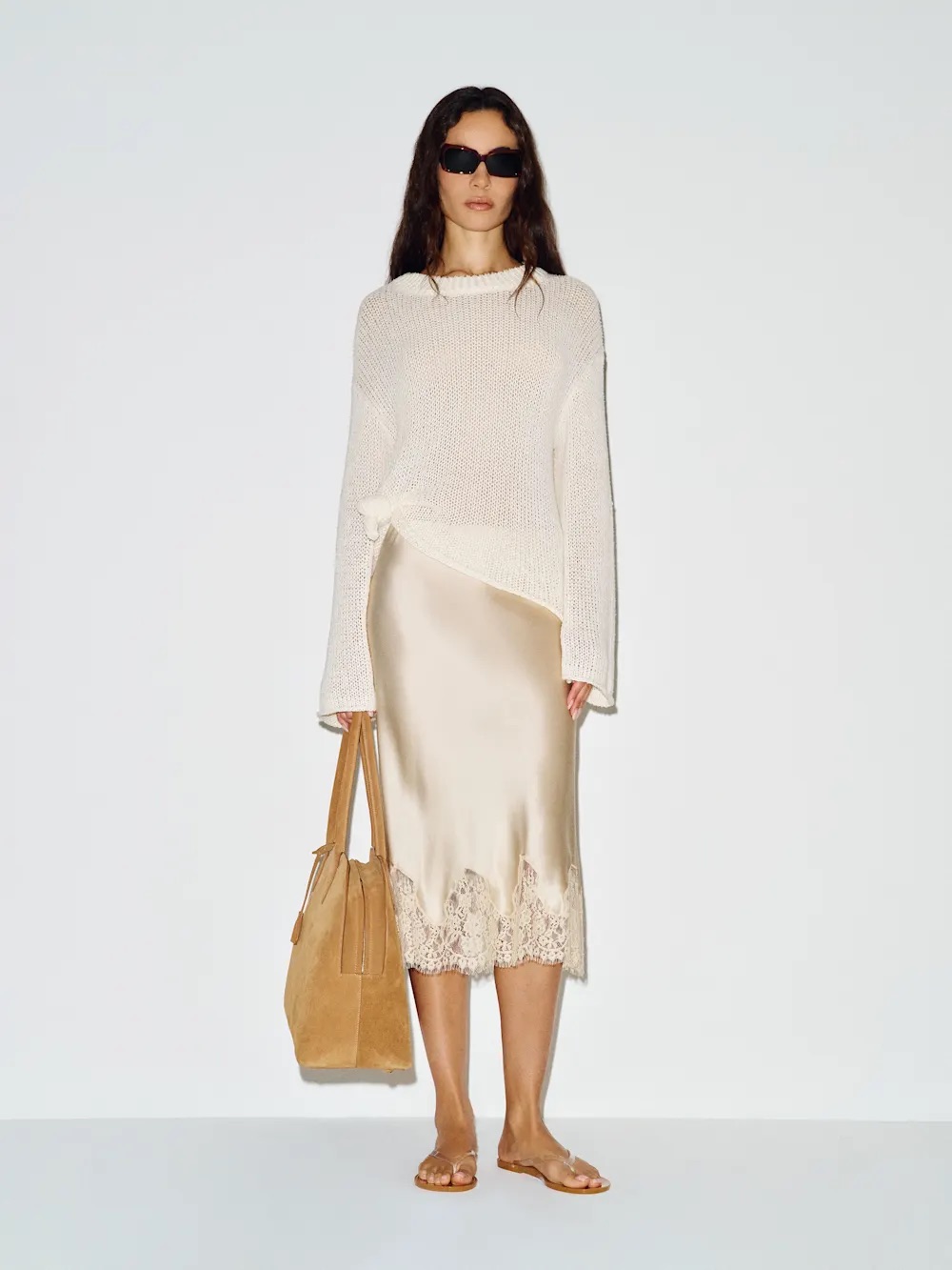 Reformation Carolina Silk Skirt